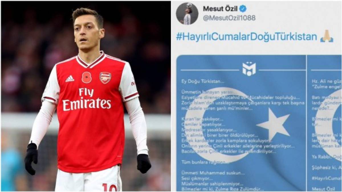 Ahora tiene una nueva ocupación: El calvario que vive Özil en el Arsenal por culpa de China