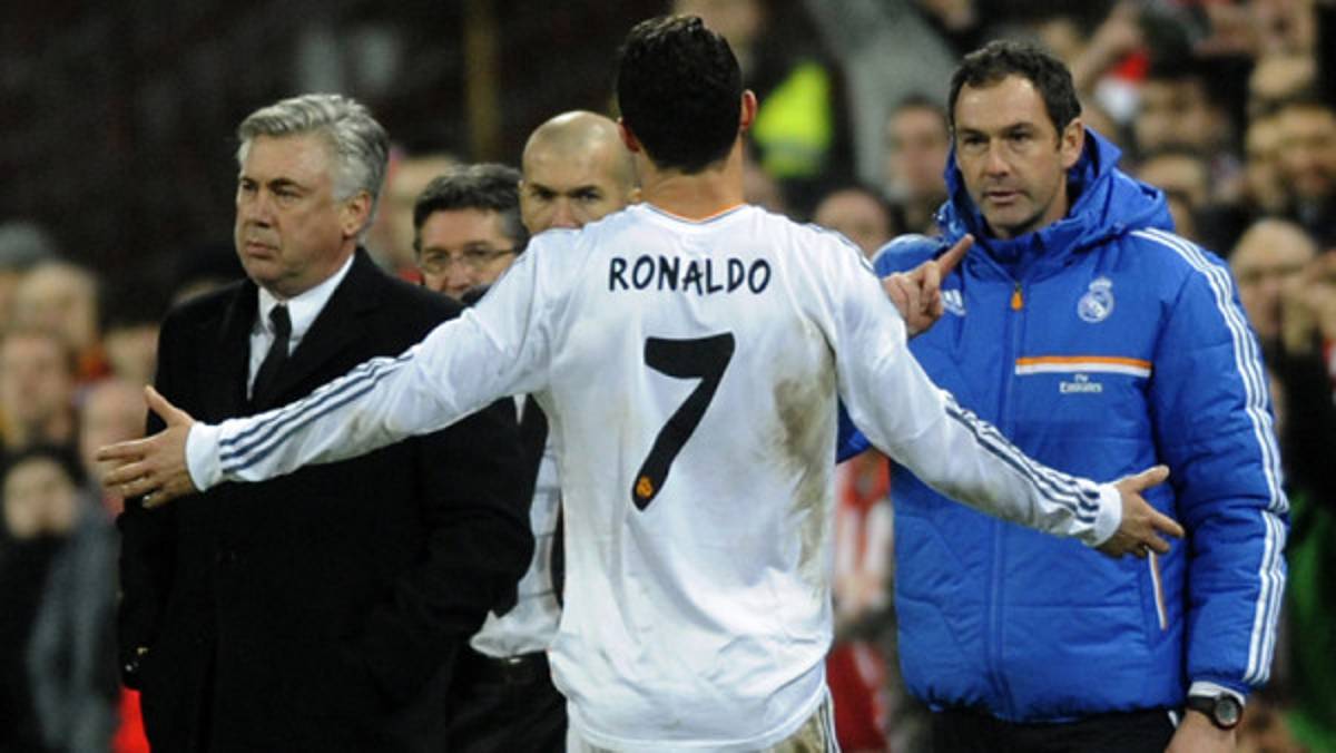 Carlo Ancelotti cree que fue 'un poco exagerada” la roja a Cristiano