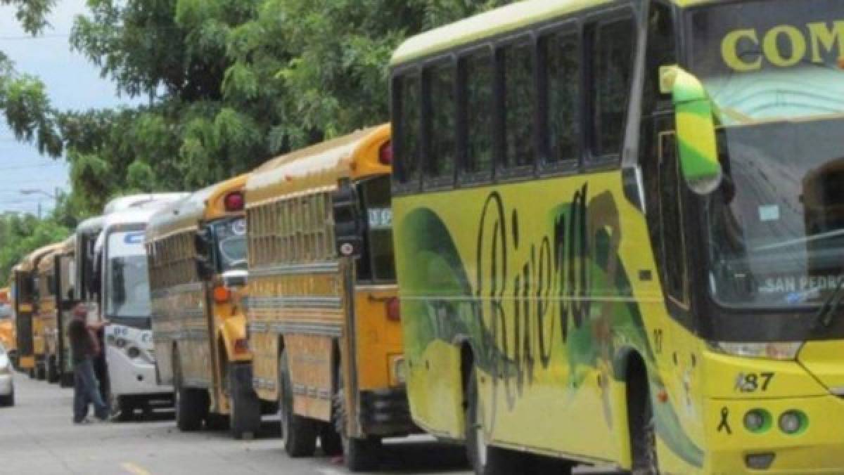 Las empresas de buses interurbanos que volverán a trabajar este lunes en Honduras