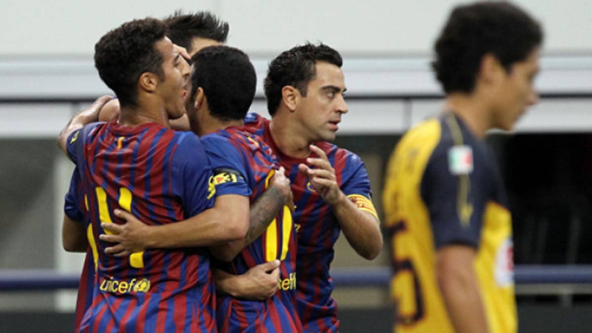 El Barcelona ganó cómodamente al América de México