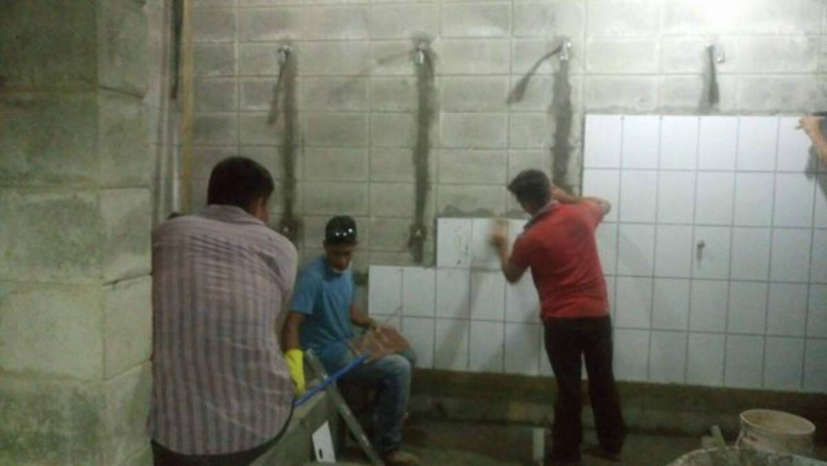 Así embellecen el estadio Excélsior de Puerto Cortés para Liga Concacaf