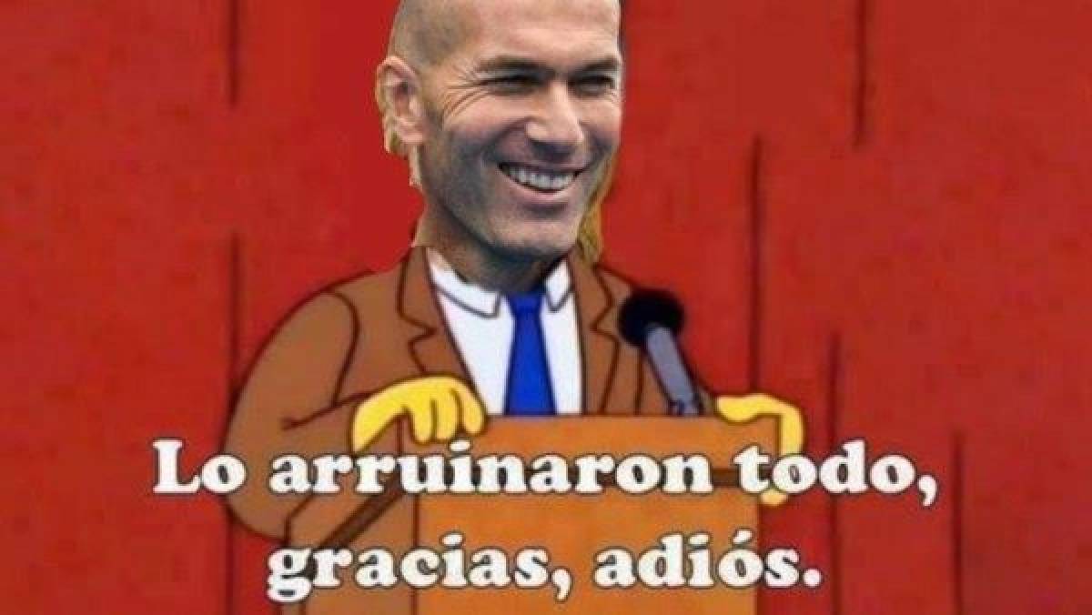 Los memes hacen pedazos al Real Madrid por la segunda marcha de Zidane ¡Ya hay sustituto!