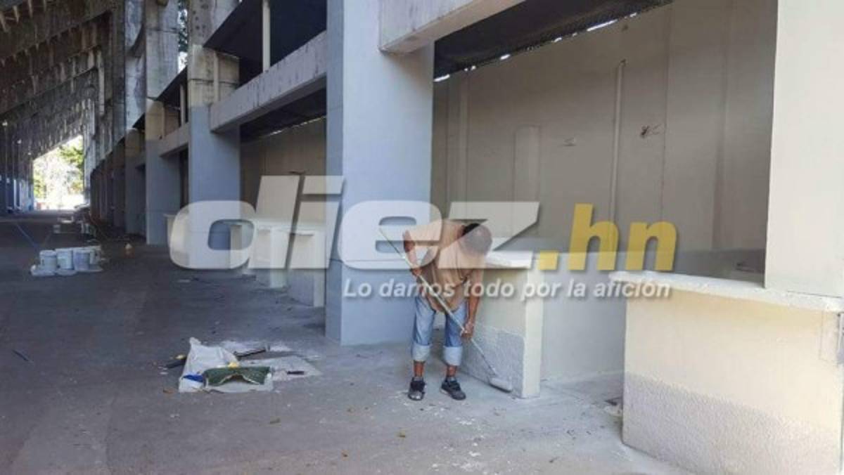 Así están puliendo el estadio Morazán para el partido contra Costa Rica