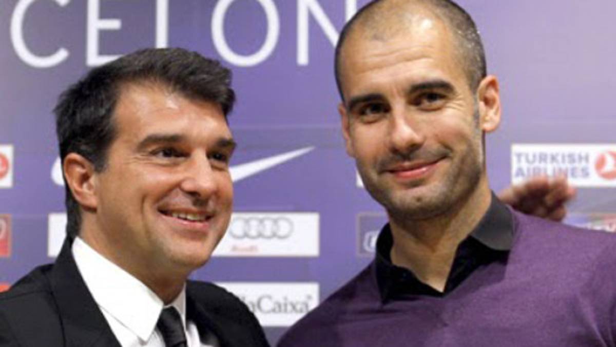 Laporta: 'Guardiola se merece todo el agradecimiento del barcelonismo”