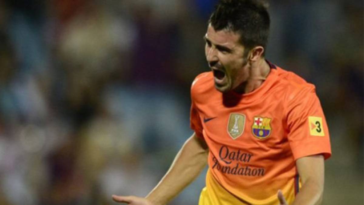 David Villa no se irá en enero del Barcelona