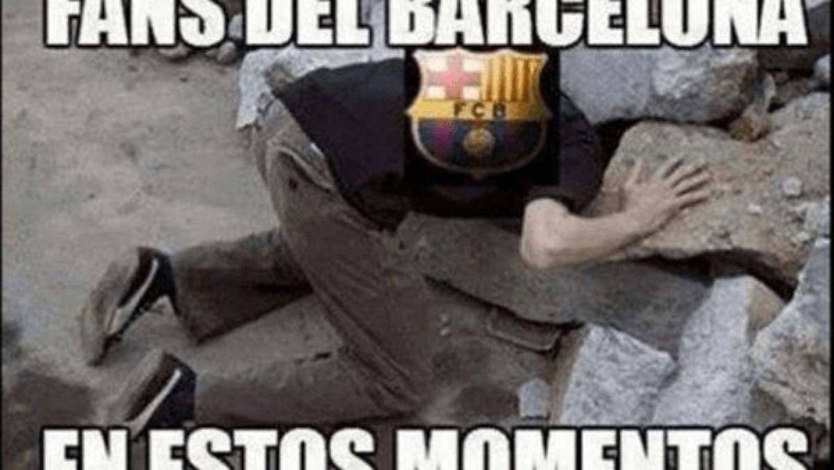 Barcelona empata y lo atacan con divertidos memes