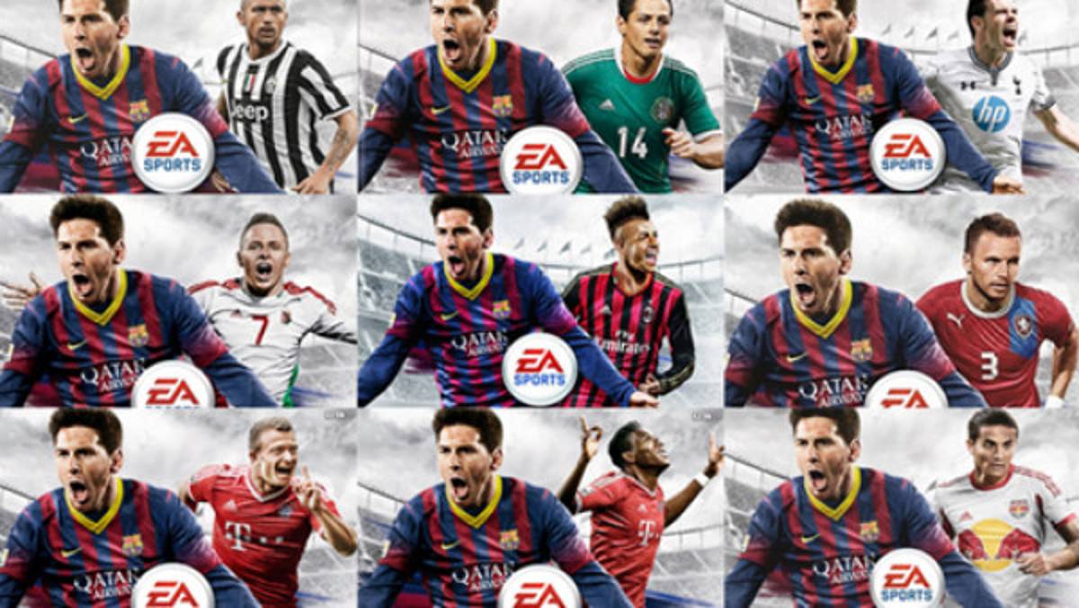 Definidas las nueve portadas que tendrá videojuego FIFA 14
