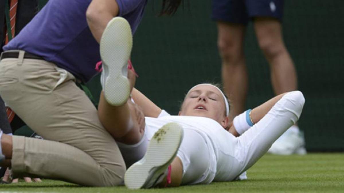VIDEO: Dramática lesión retira a Victoria Azarenka de Wimbledon