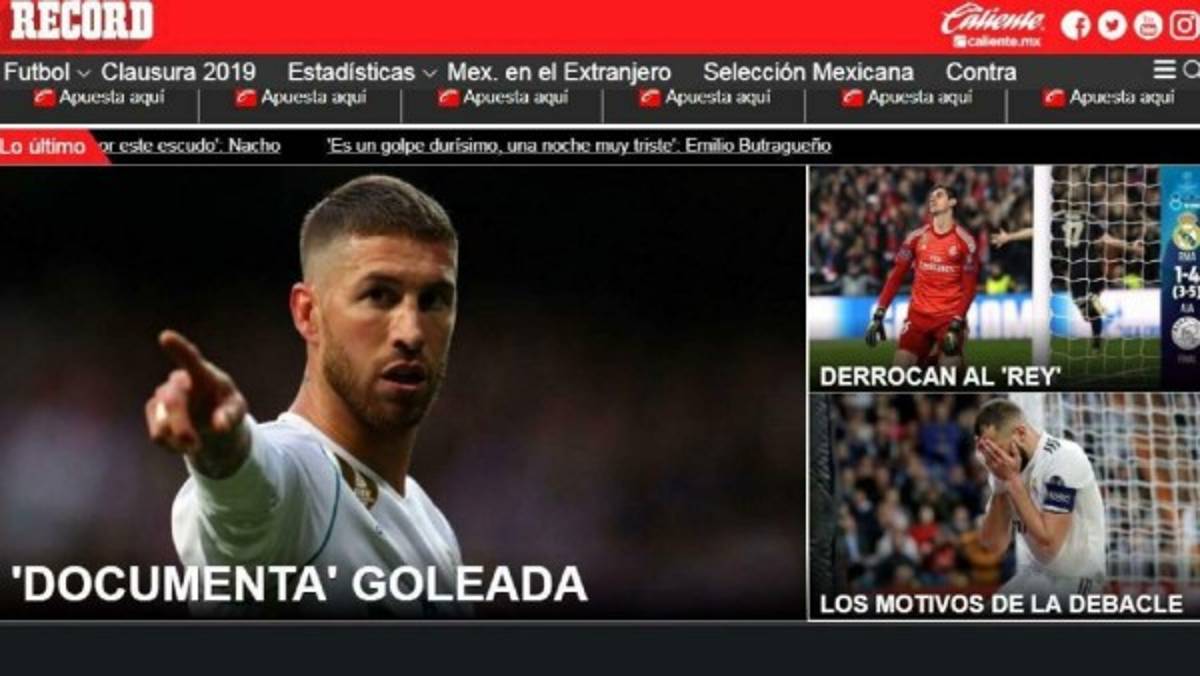 Así lucen las portadas del mundo el día después del fracaso del Real Madrid