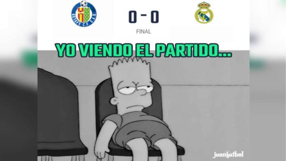 Real Madrid no puede ante el Getafe y lo atacan con divertidos memes