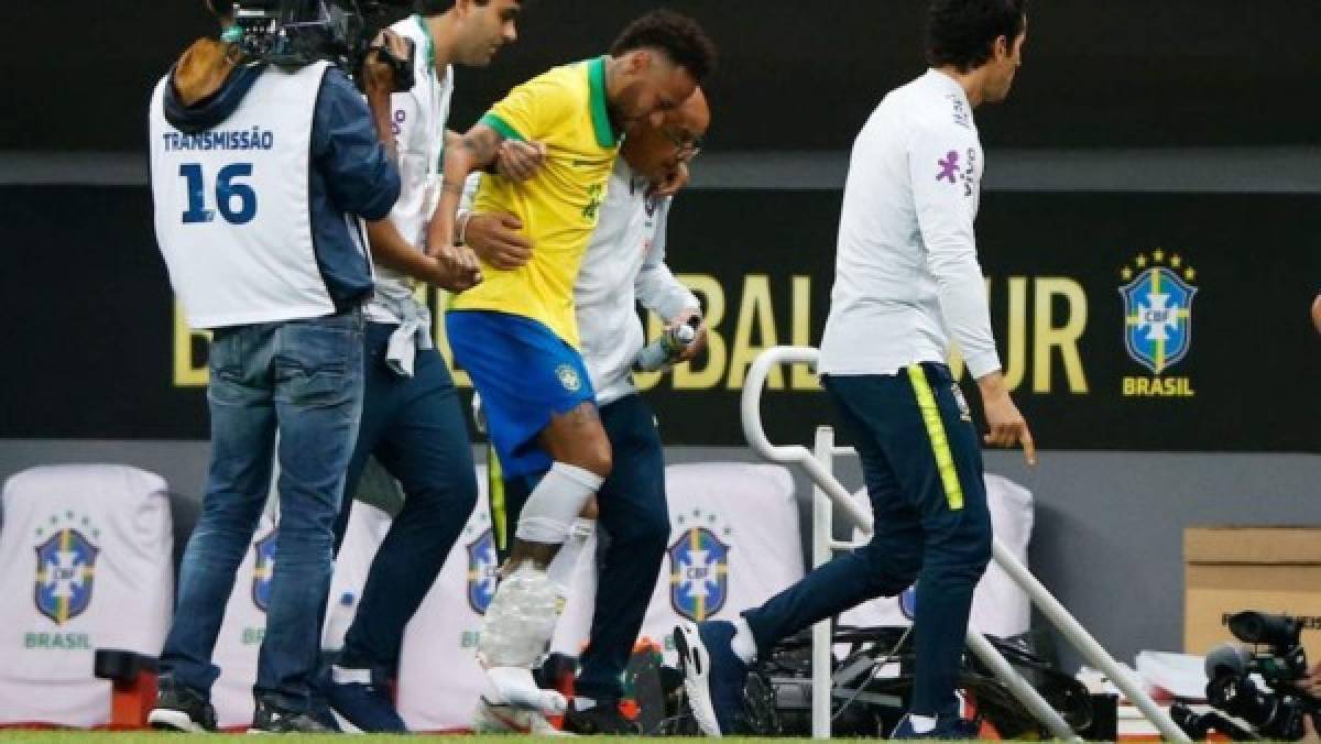 FOTOS: Así fue el drama que vivió Neymar tras su ruptura de ligamentos en el tobillo