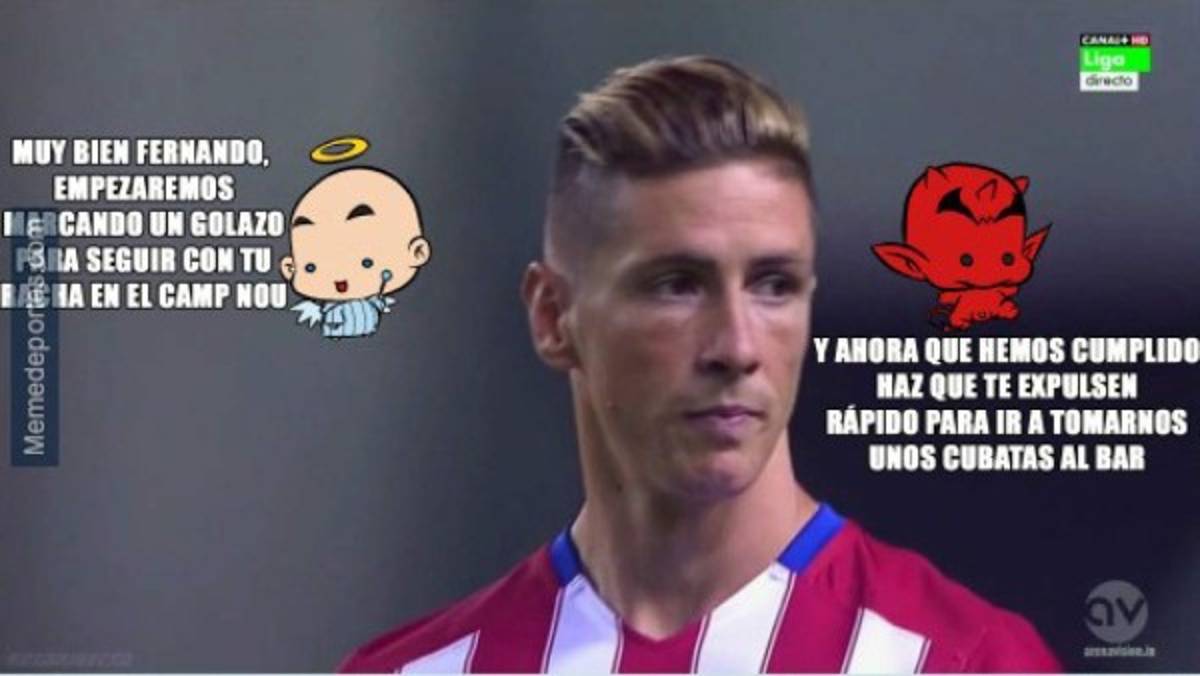 El Barcelona y el 'Niño' Torres fusilados con los memes