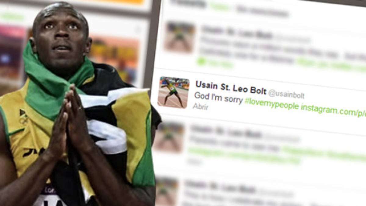 Usain Bolt le pide disculpas a Dios