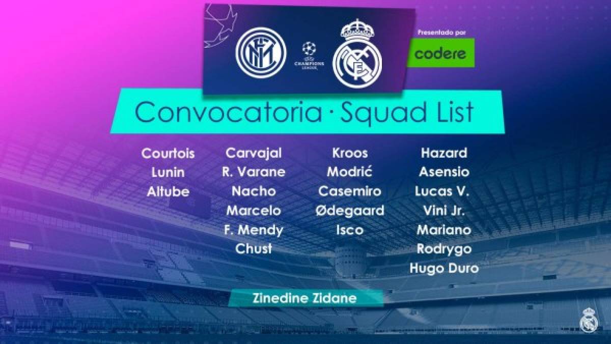 La alineación del Real Madrid plagado de bajas: Matar o morir en Champions ante el Inter de Milán