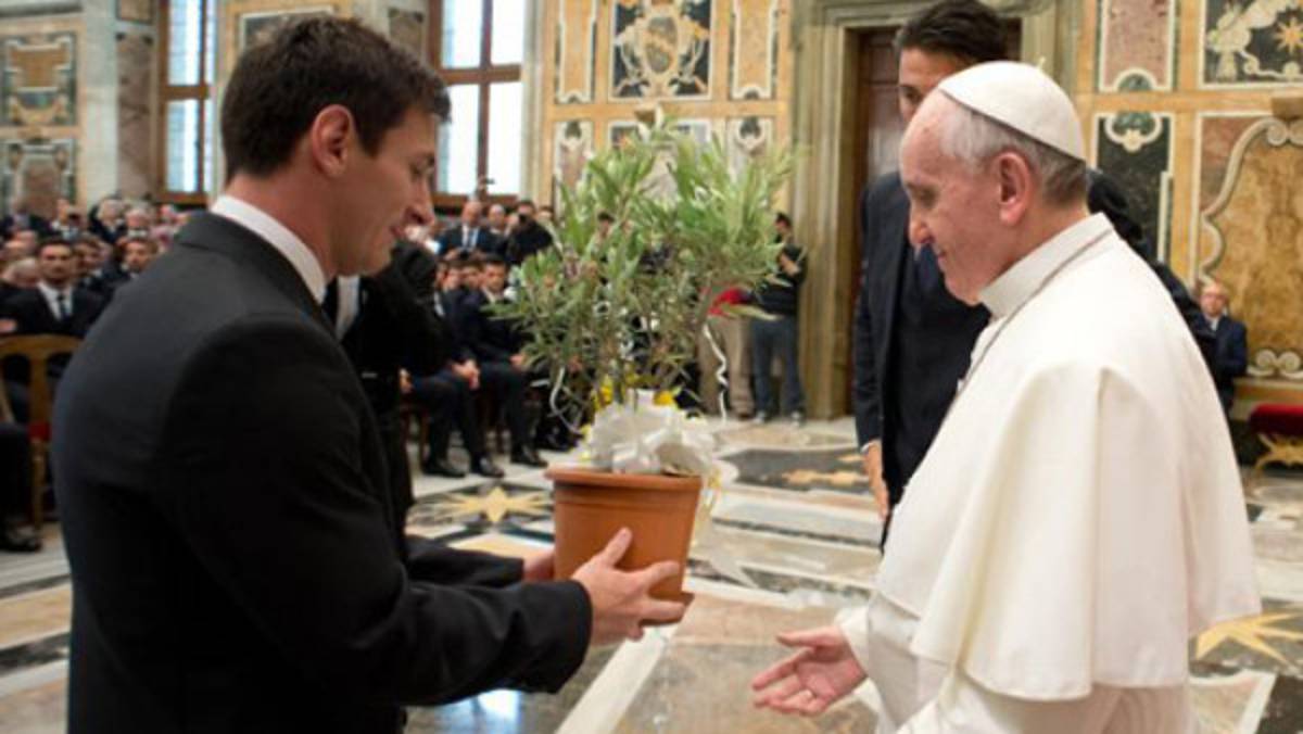 Lionel Messi conoció al Papa Francisco