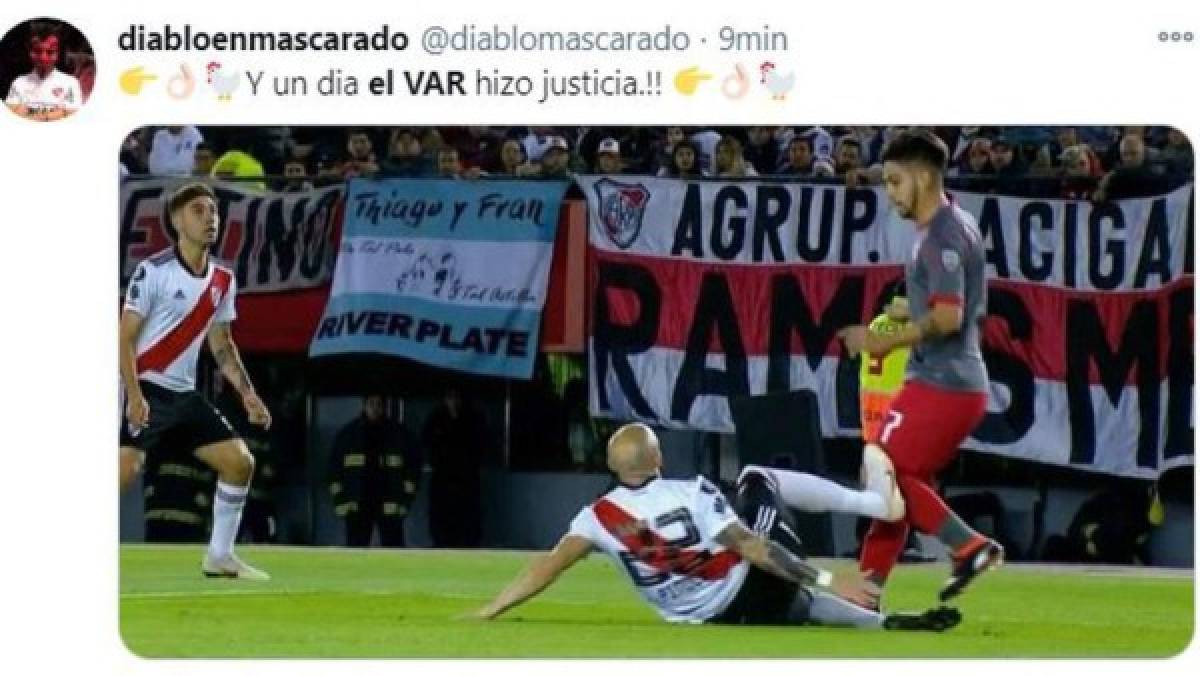 Robo y VAR: Los memes no perdonan a River Plate tras ser eliminados en la Copa Libertadores