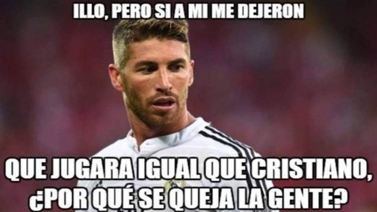 Sergio Ramos, protagonista de los memes en la derrota de España ante Croacia