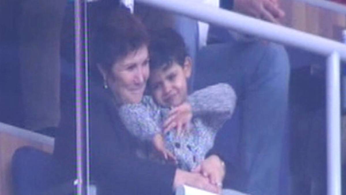 El hijo de Cristiano Ronaldo vio el triplete de su papá