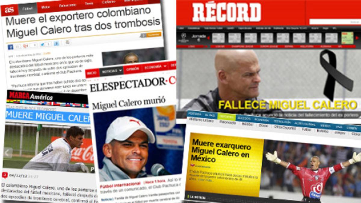 El mundo informa sobre muerte de Calero