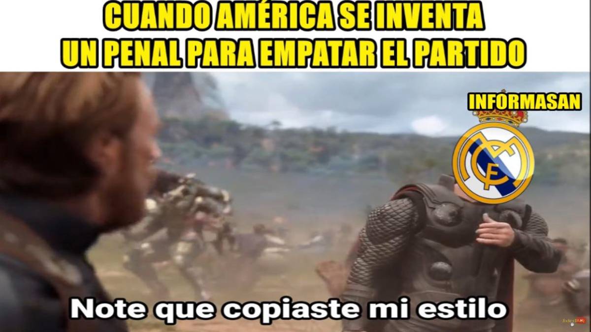 “América, vete a Europa”: Estos son los jocosos memes que dejó el empate de las Águilas contra Real Madrid