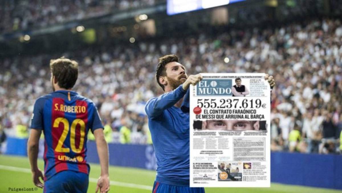 Messi, víctima de memes por su contrato millonario tras el gane del Barcelona ante el Athletic