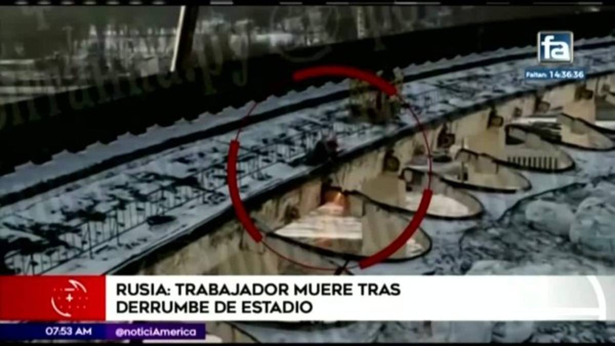 Terrible: Colapsa estadio Peterburgsky en San Petersburgo y muere trabajador