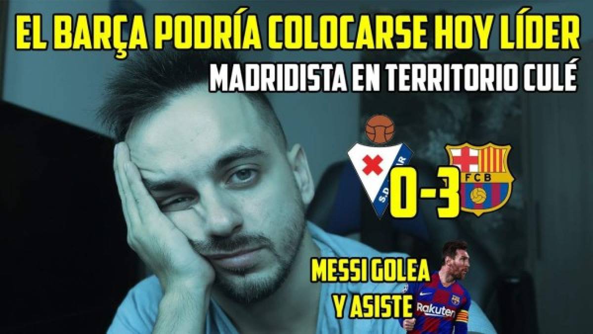 Los memes destrozan a Messi pese a su partidazo en la paliza del Barcelona al Eibar