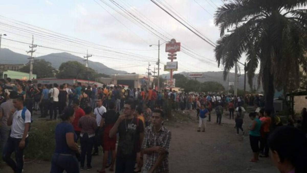 Las imágenes del sorpresivo paro de transporte en varias ciudades de Honduras