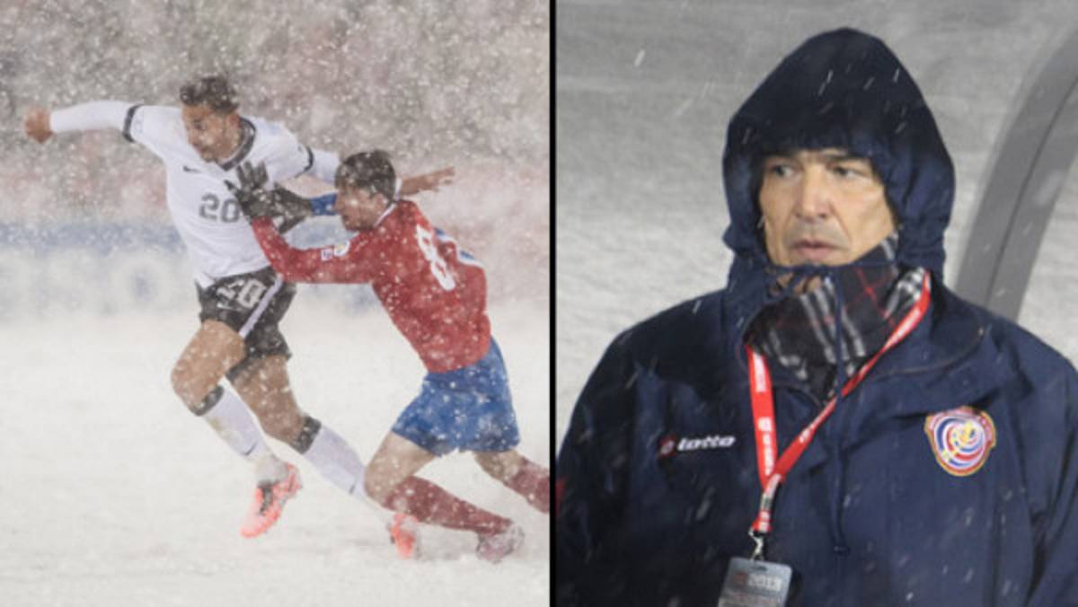 Pinto califica de 'insulto” permitir jugar el partido en la nieve