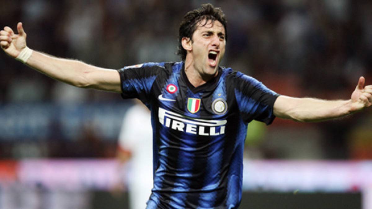 Diego Milito fue elegido el mejor jugador de Italia