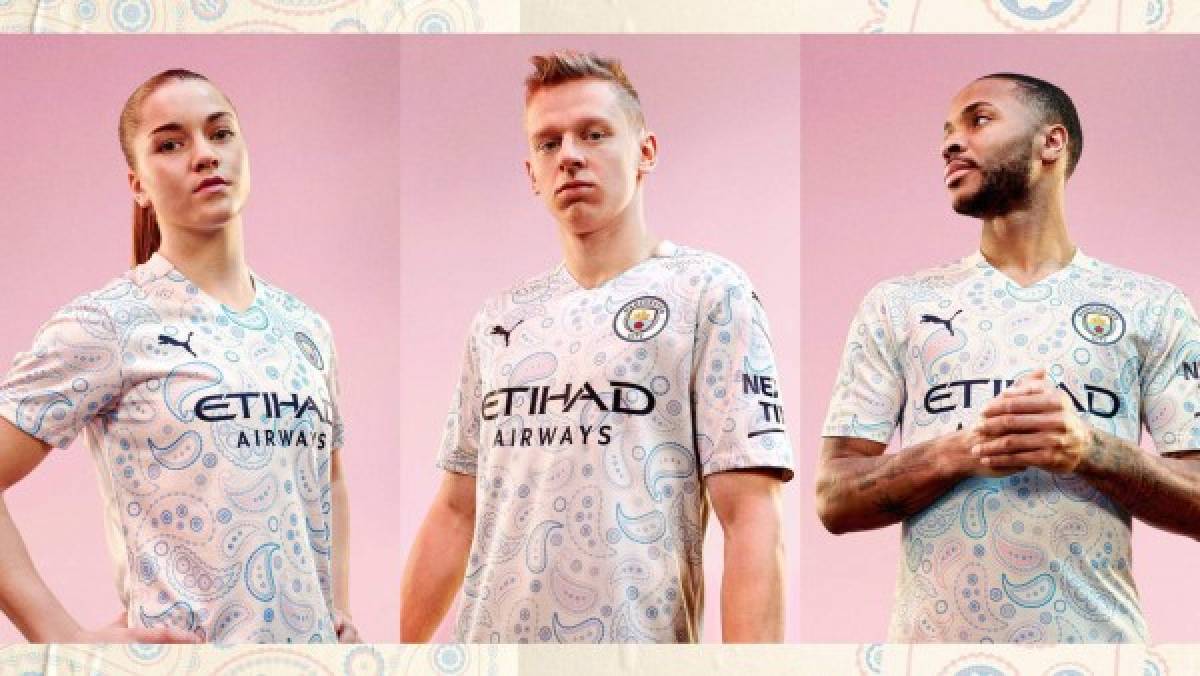 'Parece una pijama': Críticas por la nueva camiseta del Manchester City; ¿Le gustará a Messi?