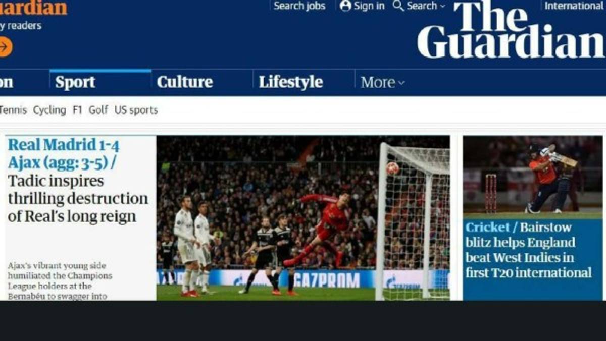 Así lucen las portadas del mundo el día después del fracaso del Real Madrid
