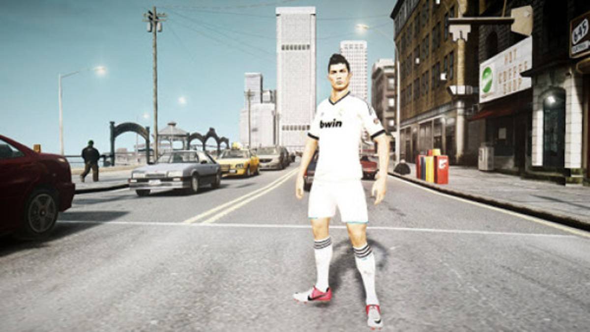 VIDEO: Cristiano Ronaldo aparece en versión no oficial de GTA IV