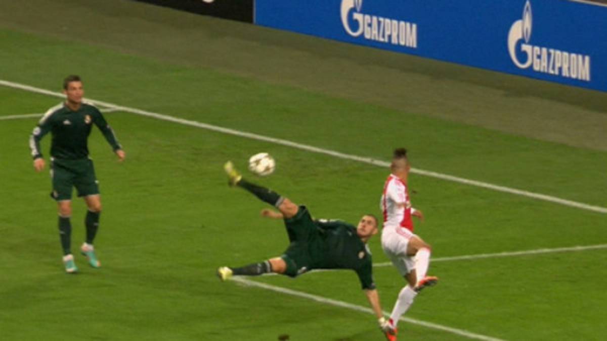 VIDEO: El golazo de chilena de Benzema