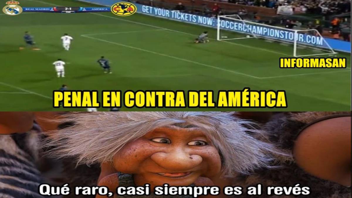 “América, vete a Europa”: Estos son los jocosos memes que dejó el empate de las Águilas contra Real Madrid