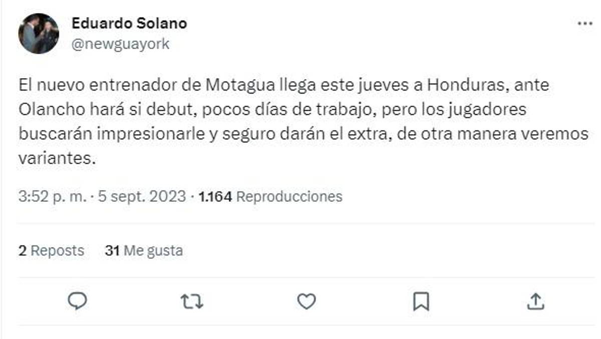 Así reaccionó la prensa al fichaje de César Vigevani como nuevo DT de Motagua; periodista de ESPN dice que el idóneo era otro