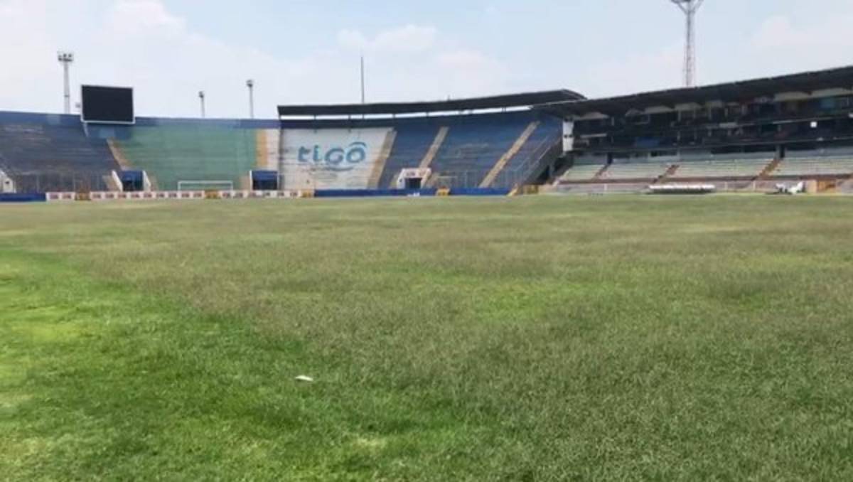 Tras un mes sin fútbol: Así luce el estadio Nacional de Tegucigalpa