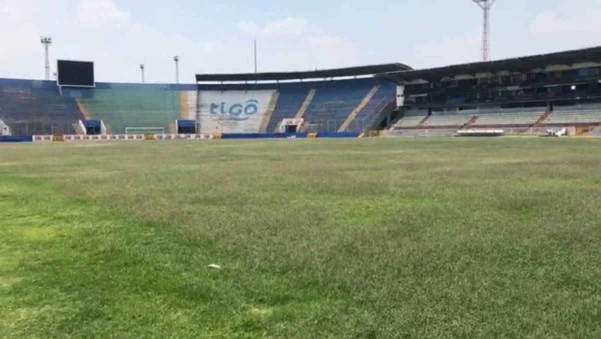 Tras un mes sin fútbol: Así luce el estadio Nacional de Tegucigalpa