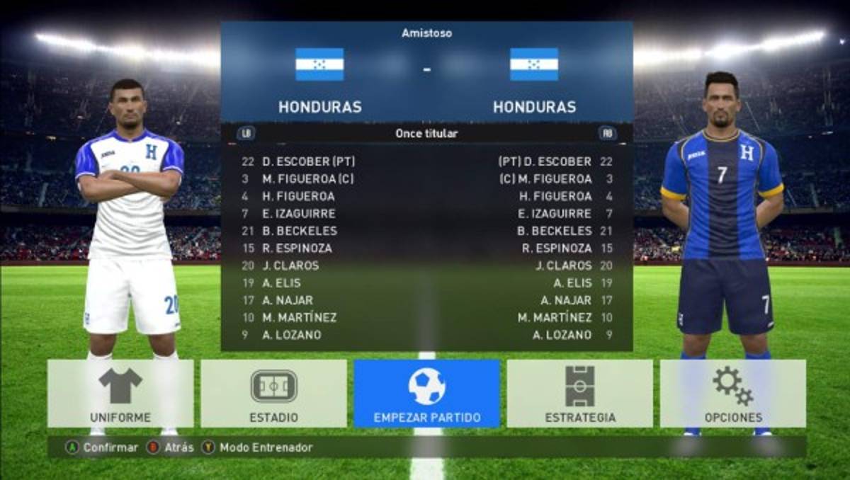 Así luce la Liga Nacional y Selección de Honduras en PES 2017