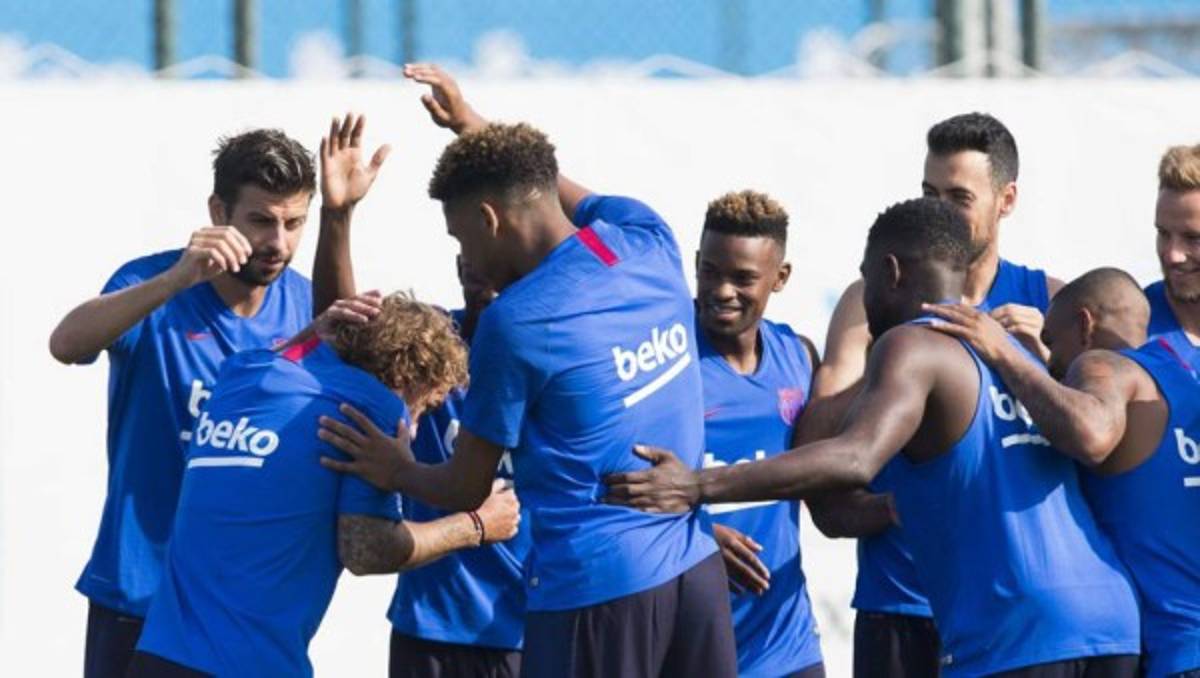 Griezmann, pura risa: Así fue el primer entrenamiento del Barcelona con sus fichajes