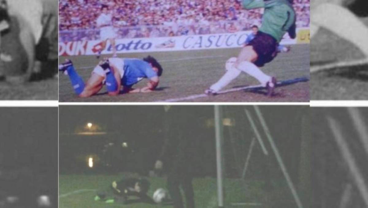 IMPRESIONANTE: Nieto de Maradona le imitó la mano de dios