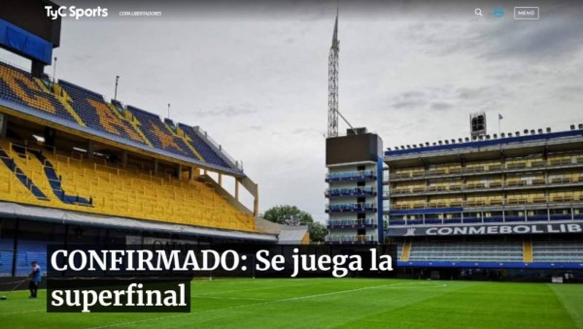 Impacto mundial: La prensa reacciona tras confirmar la final Boca-River en la Libertadores