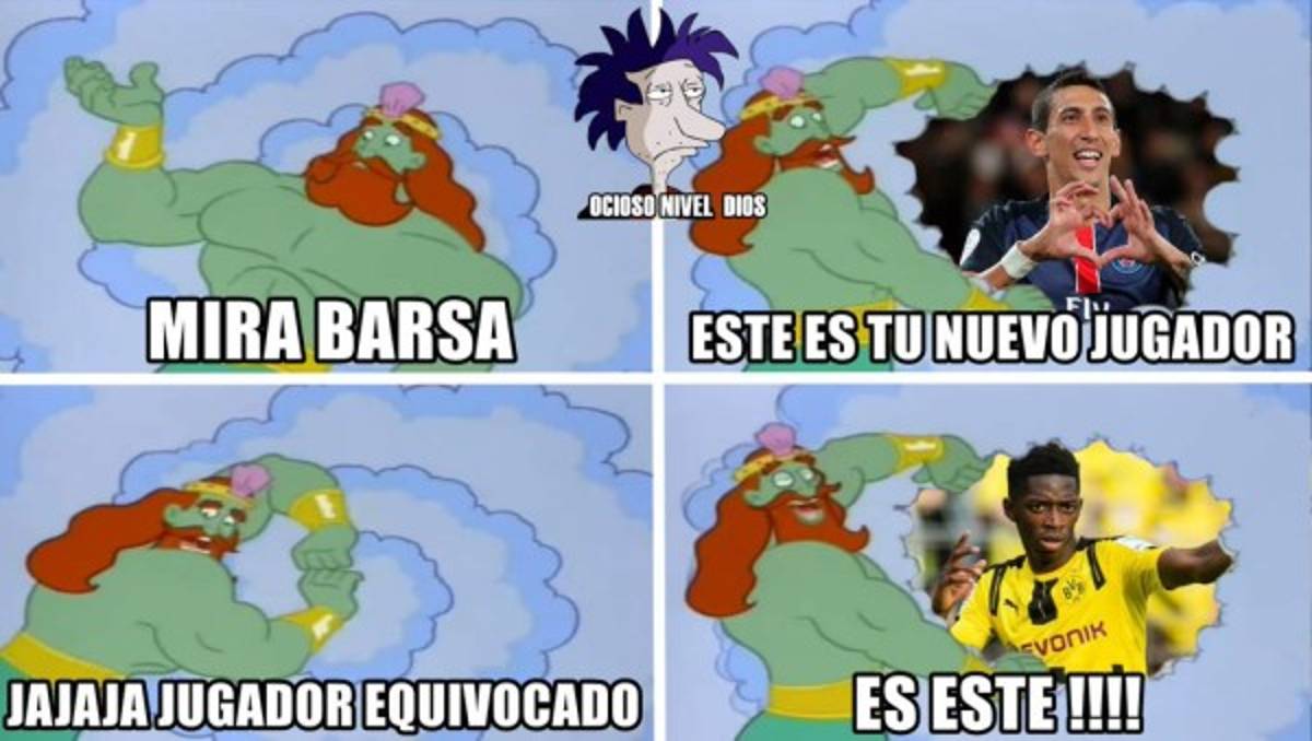 Destrozan a Dembélé con divertidos memes por su fichaje con el Barcelona