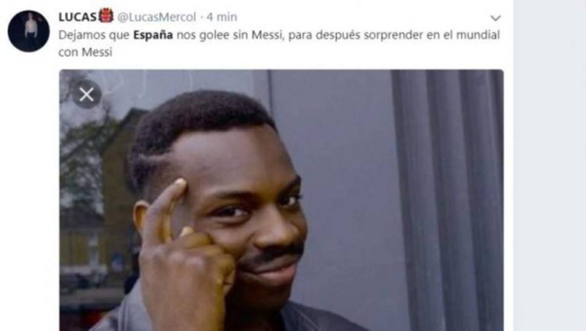 MEMES: Hacen pedazos a Argentina y a Messi tras la goleada recibida ante España