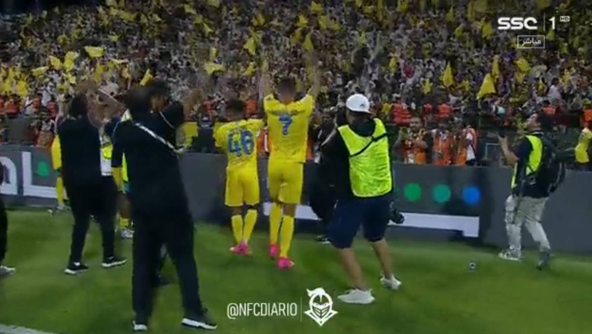 Quiso humillar a Cristiano y terminó mal; la bronca que armó Talisca y así festejó Ronaldo su primer título con Al Nassr