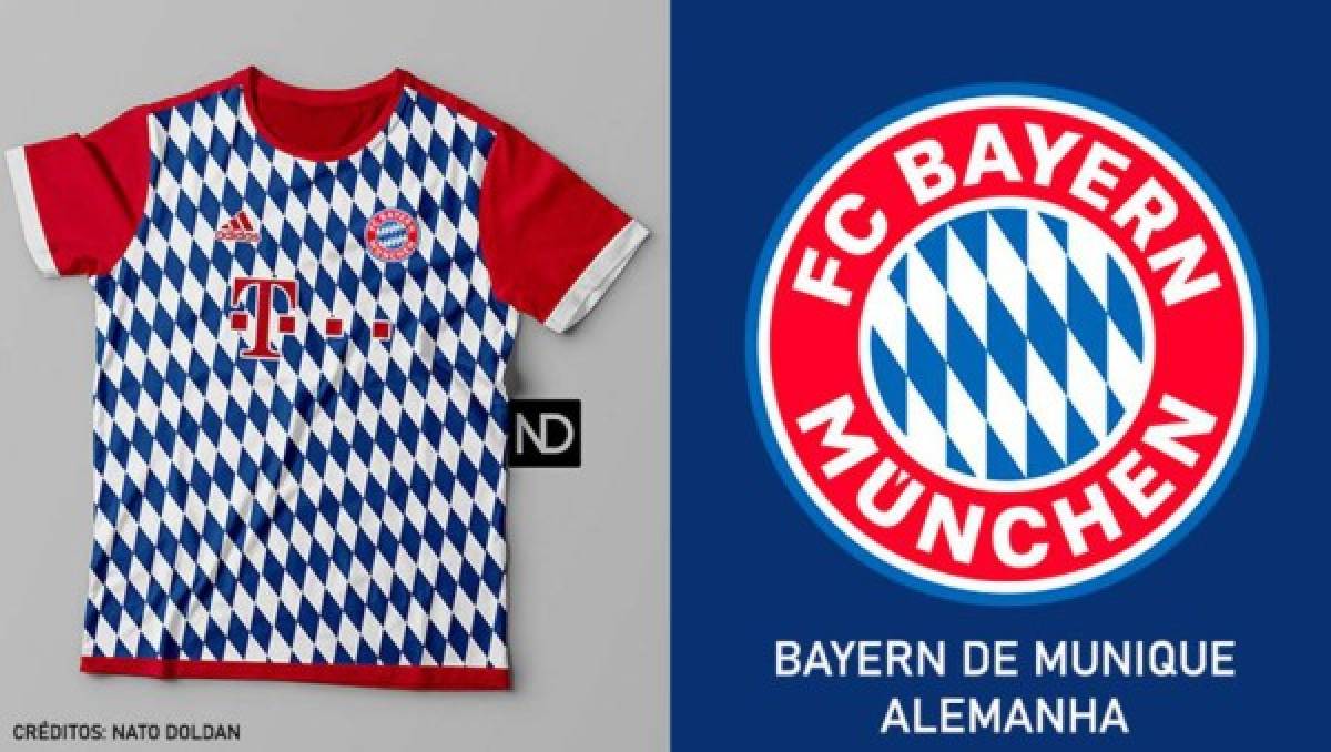 ¿Cómo serían? Las espectaculares camisas de fútbol inspiradas en el escudo del club