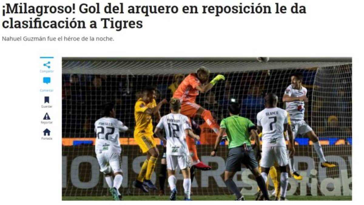 Lo que dice la prensa mexicana y mundial de los sufridos triunfos de América y Tigres en Concachampions