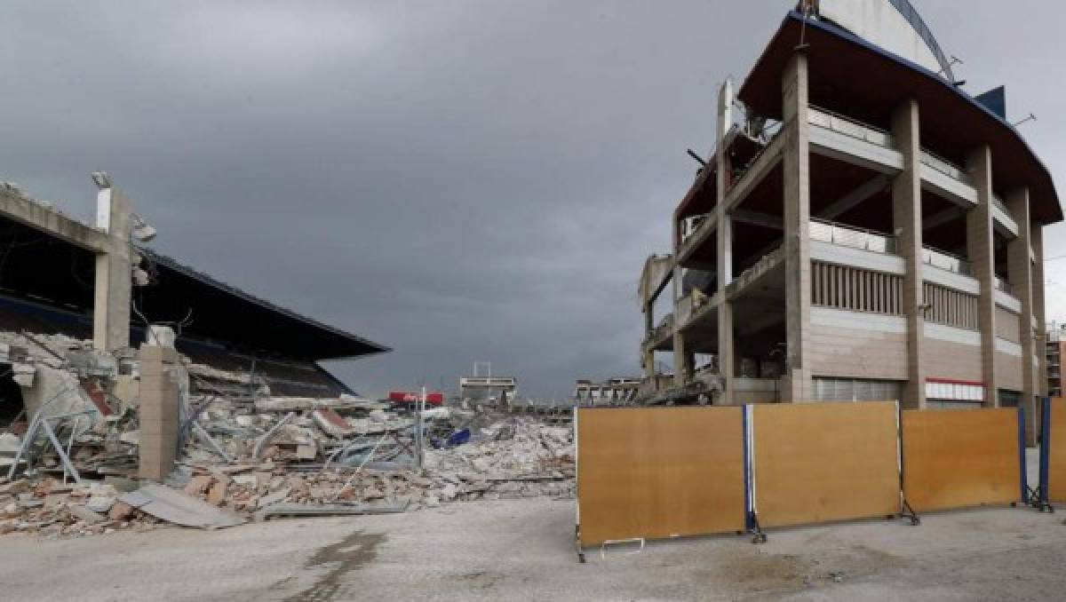 Nuevas y dolorosas fotos: Así avanza la demolición del estadio Vicente Calderón