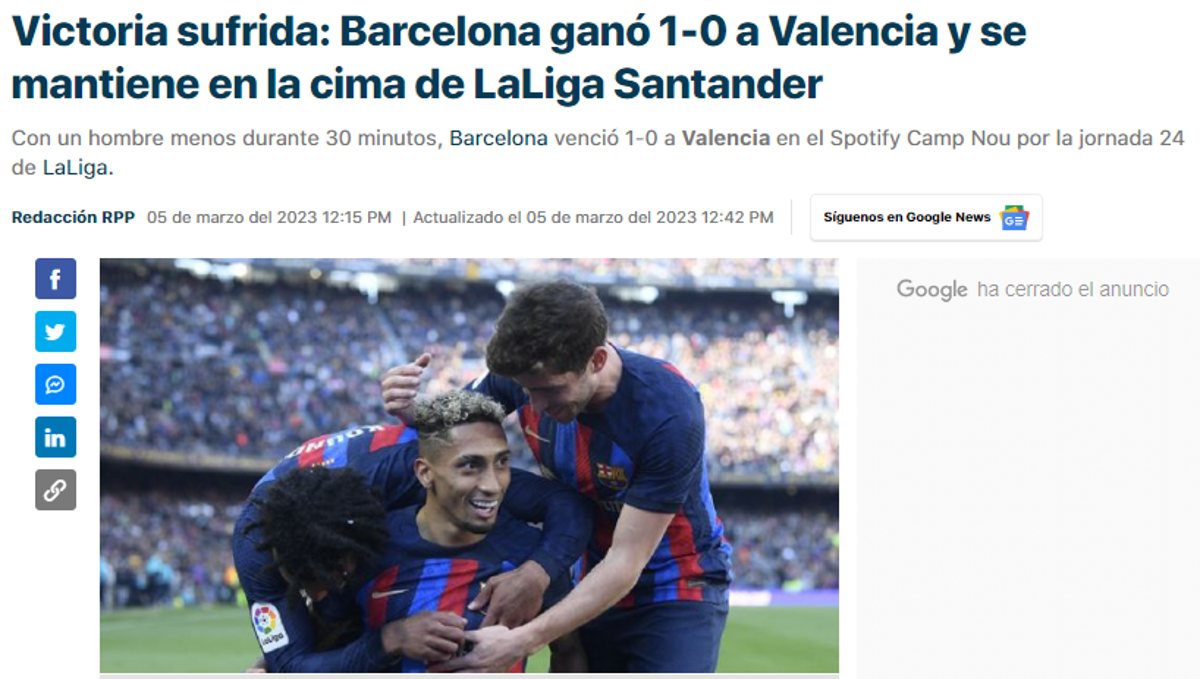 Así amanece la prensa española tras el polémico triunfo del Barcelona: “Robo, VARgüenza, el árbitro no quiso pitar un penal clarísimo”