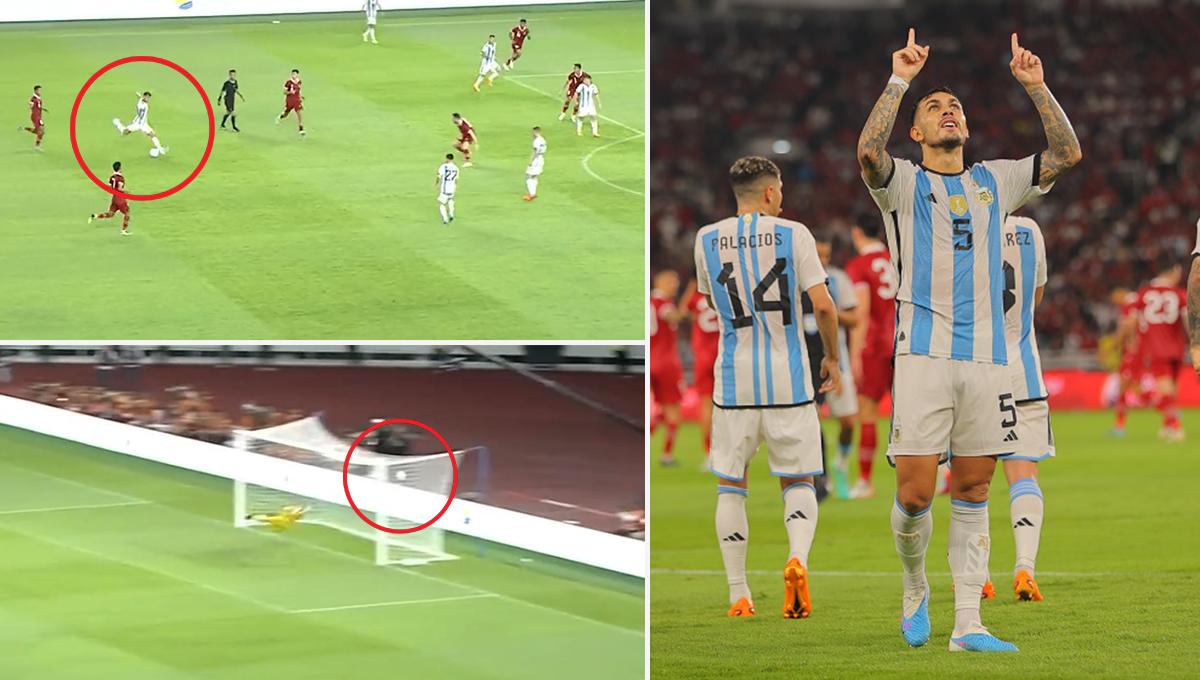 Leandro Paredes sacó un misil al ángulo: Argentina venció a Indonesia sin el capitán Messi y cierra su gira por Asia